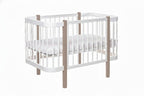 Baby Crib ELIN - Cappuccino/White