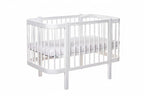 Baby Crib ELIN with Mattress - White