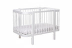 Baby Crib ELIN with Mattress - White