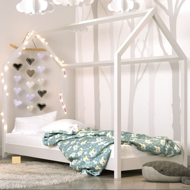 Valkoinen Bella-sänky