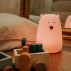 Big Bear Silicone Lamp with Remote - Pink