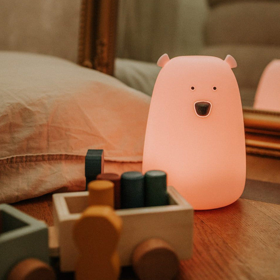 Big Bear Silicone Lamp with Remote - Pink