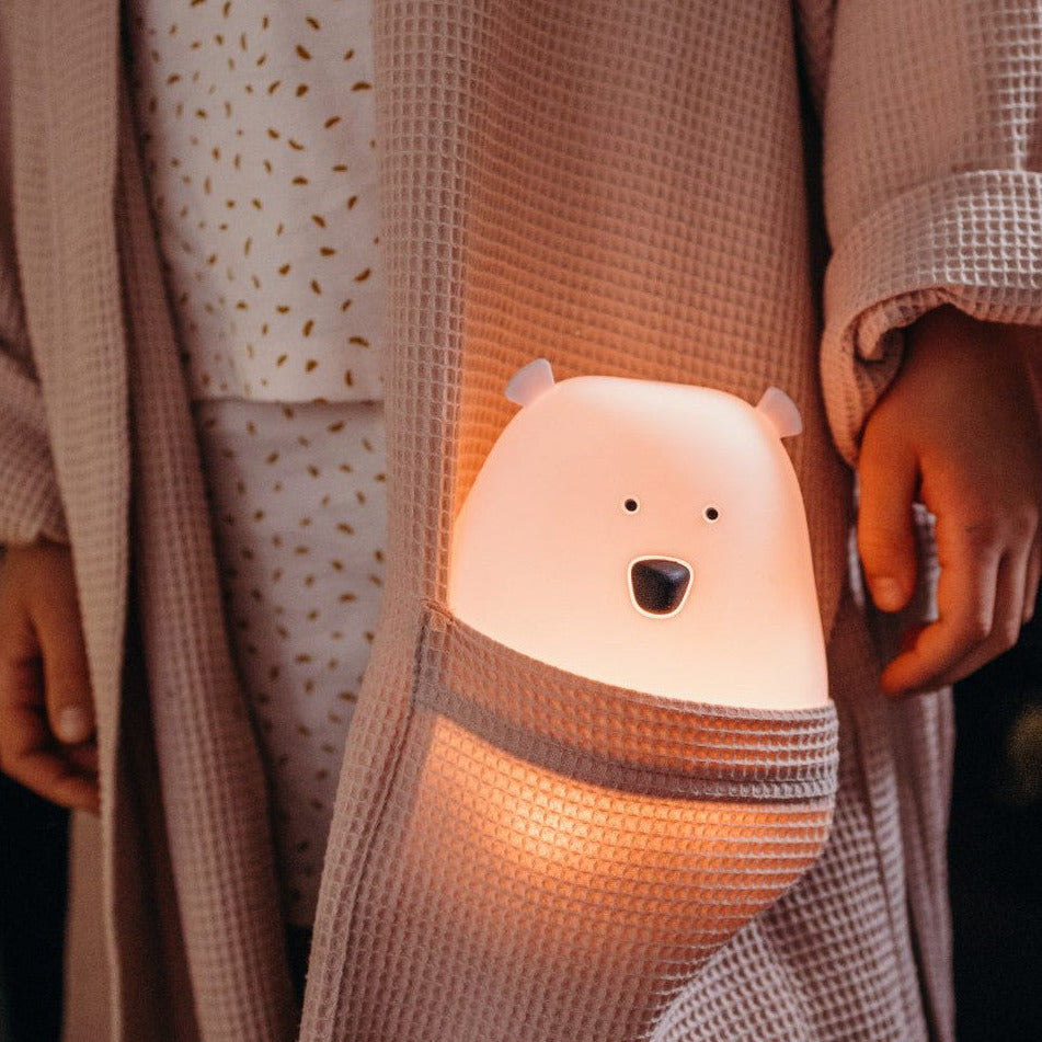 Big Bear Silicone Lamp with Remote - Pink