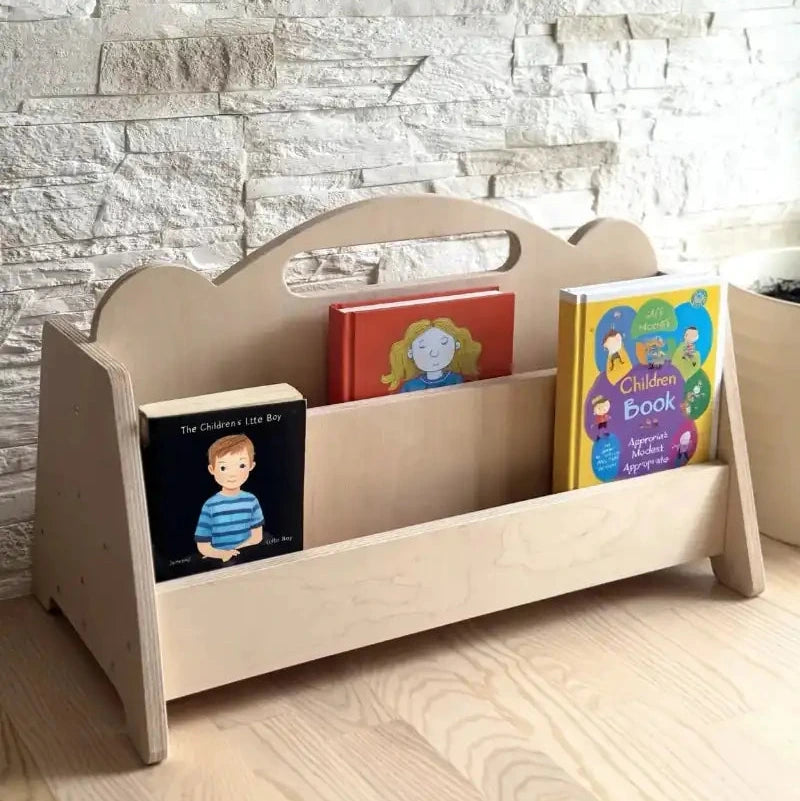 Montessori-kirjahylly lastenhuoneeseen