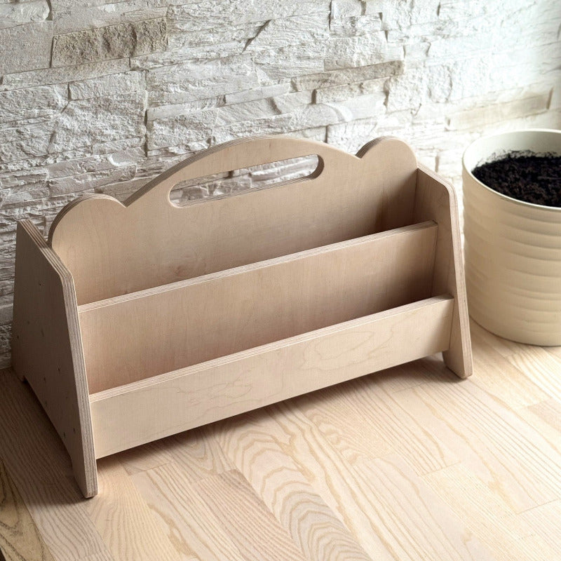 Montessori Double Sided Wooden Book Display For Kids