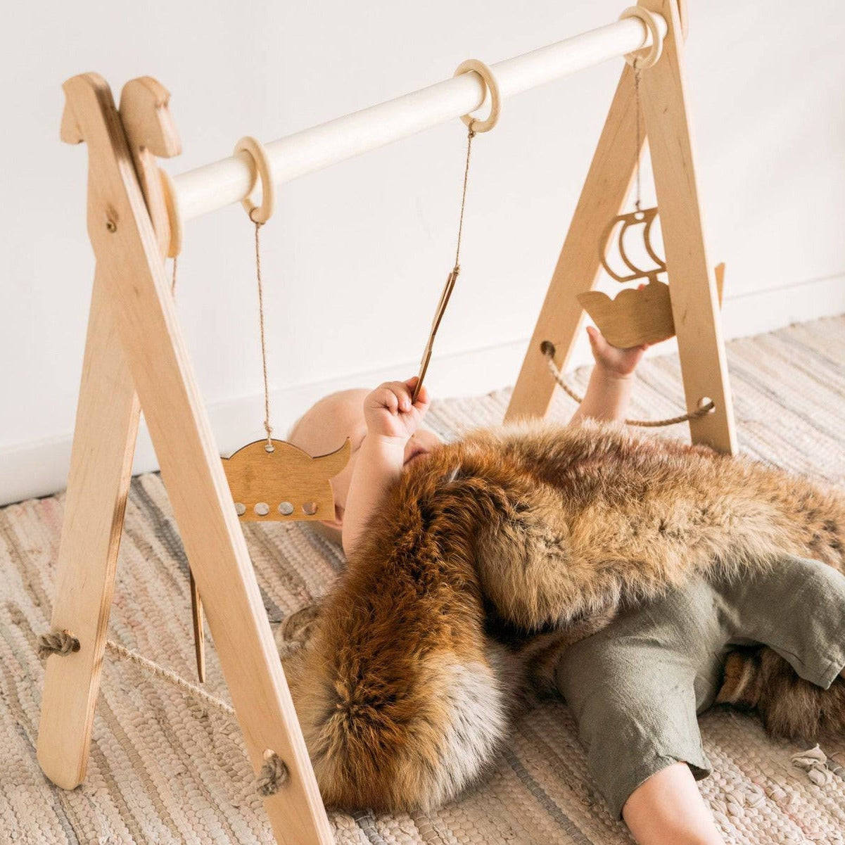 Wooden Play Gym for Baby