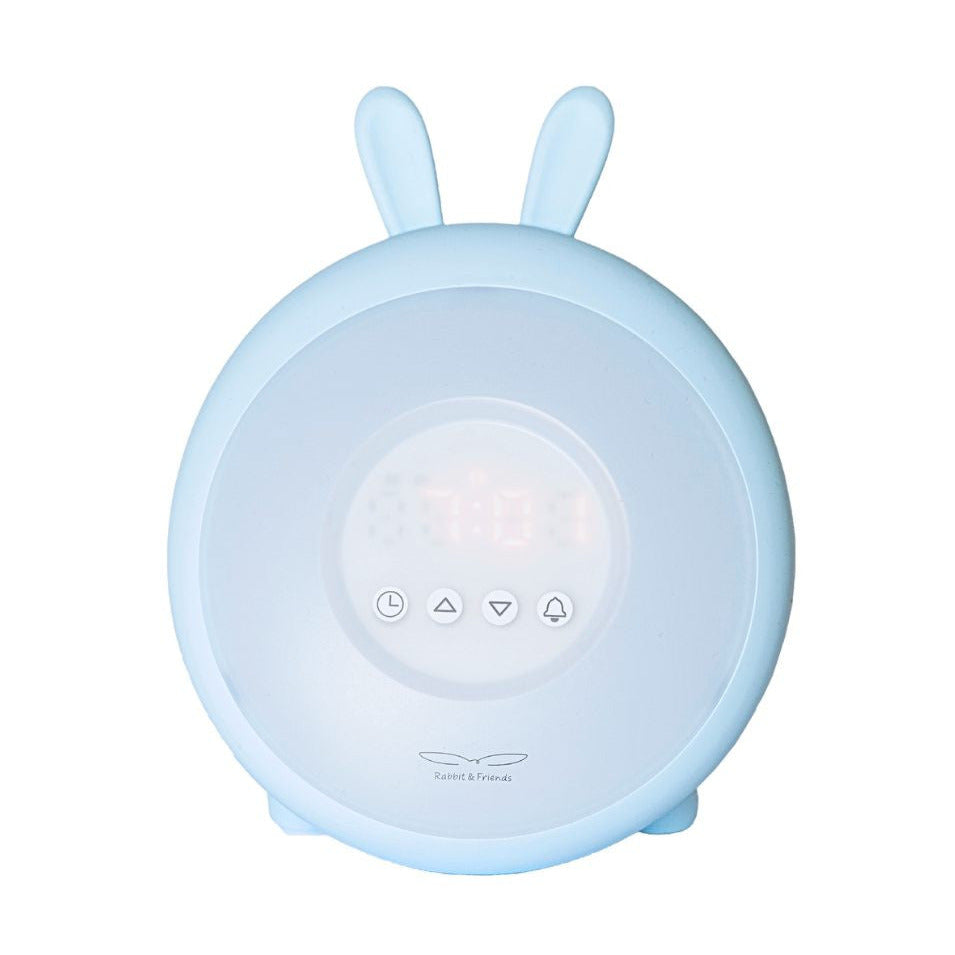 Rabbit Lamp with Alarm Clock – Blue