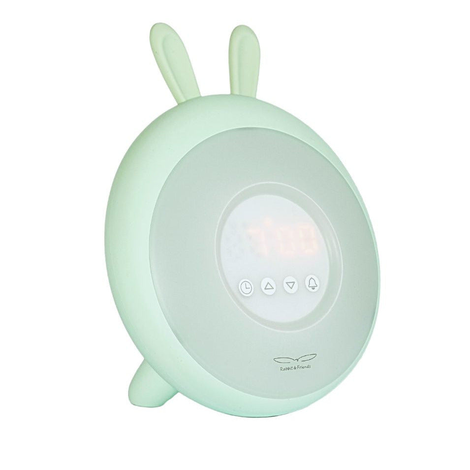 Rabbit Lamp with Alarm Clock - Green