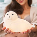 Seal Silicone Lamp with Remote - White
