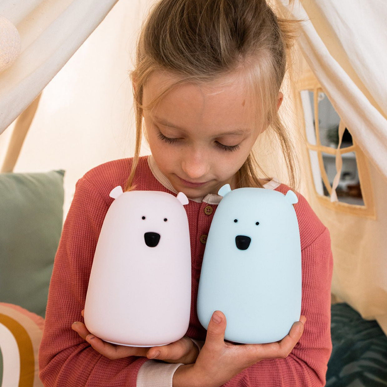 Big Bear Silicone Lamp - Blue