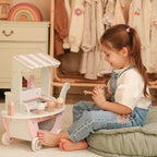 Wooden Ice Cream Shop With Cart