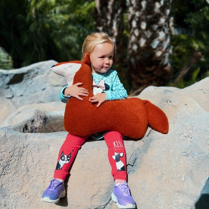 Handmade Fox Soft Toy Pillow