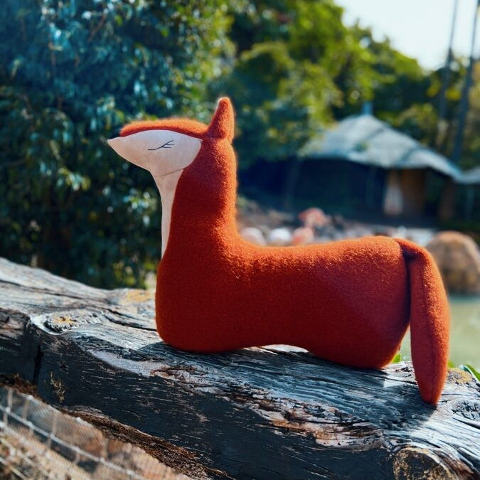 Handmade Fox Soft Toy Pillow