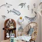 Happy Ocean Wonderland Wall Stickers Set