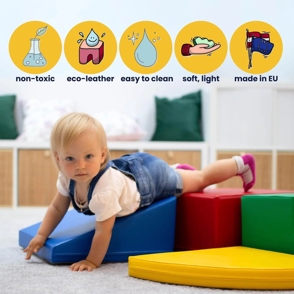 Soft Play 6 Foam Block Set - Multicolor Explorer