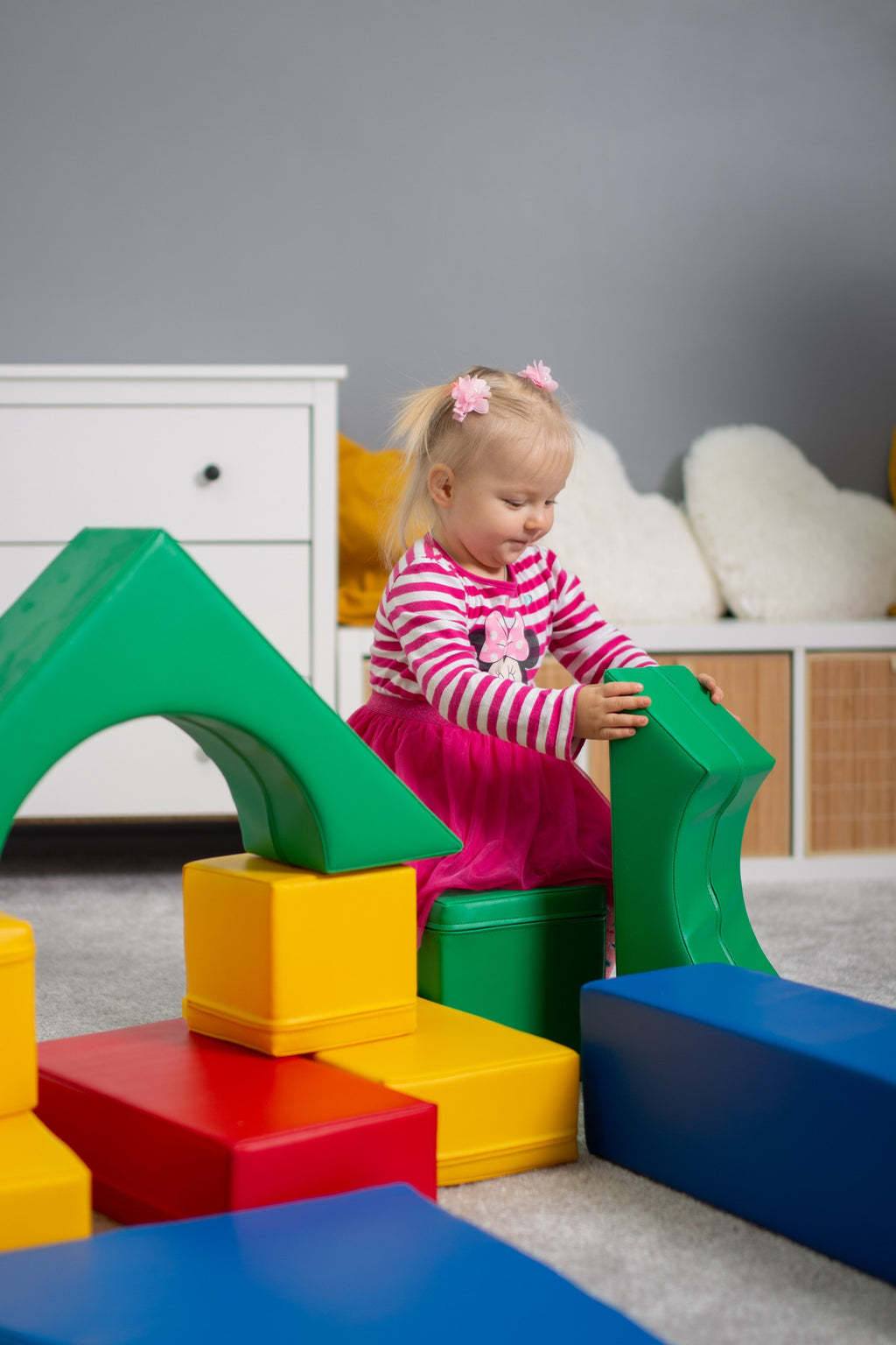 Soft Play 10 Foam Block Set - Multicolor Creativity