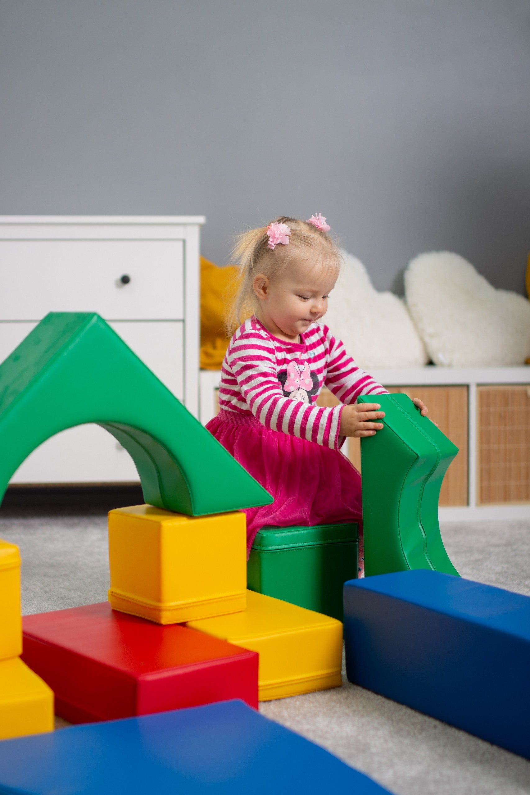 Soft Play 10 Foam Block Set - Multicolor Creativity
