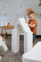 Soft Play 10 Foam Block Set - White Creativity