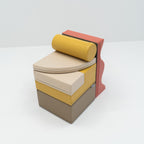 Soft Play 6 Foam Block Set - Pastel Pink Explorer