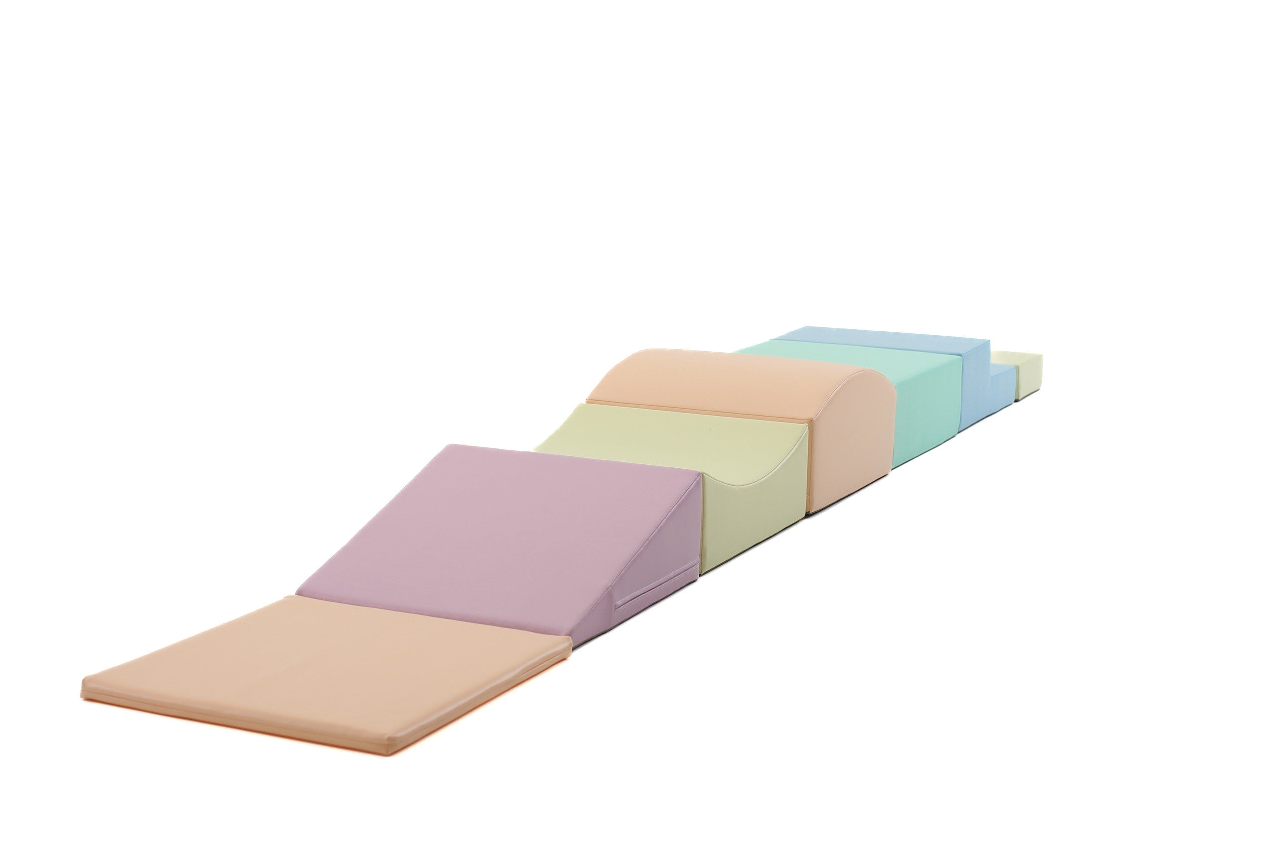 Soft Play 7 Foam Block Set - Light Pastel Little Crawler