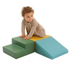 Soft Play 3 Foam Block Set - Pastel Turquoise Mini Climbie