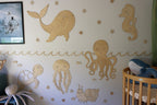 Wooden Wall Decoration - Jellyfish