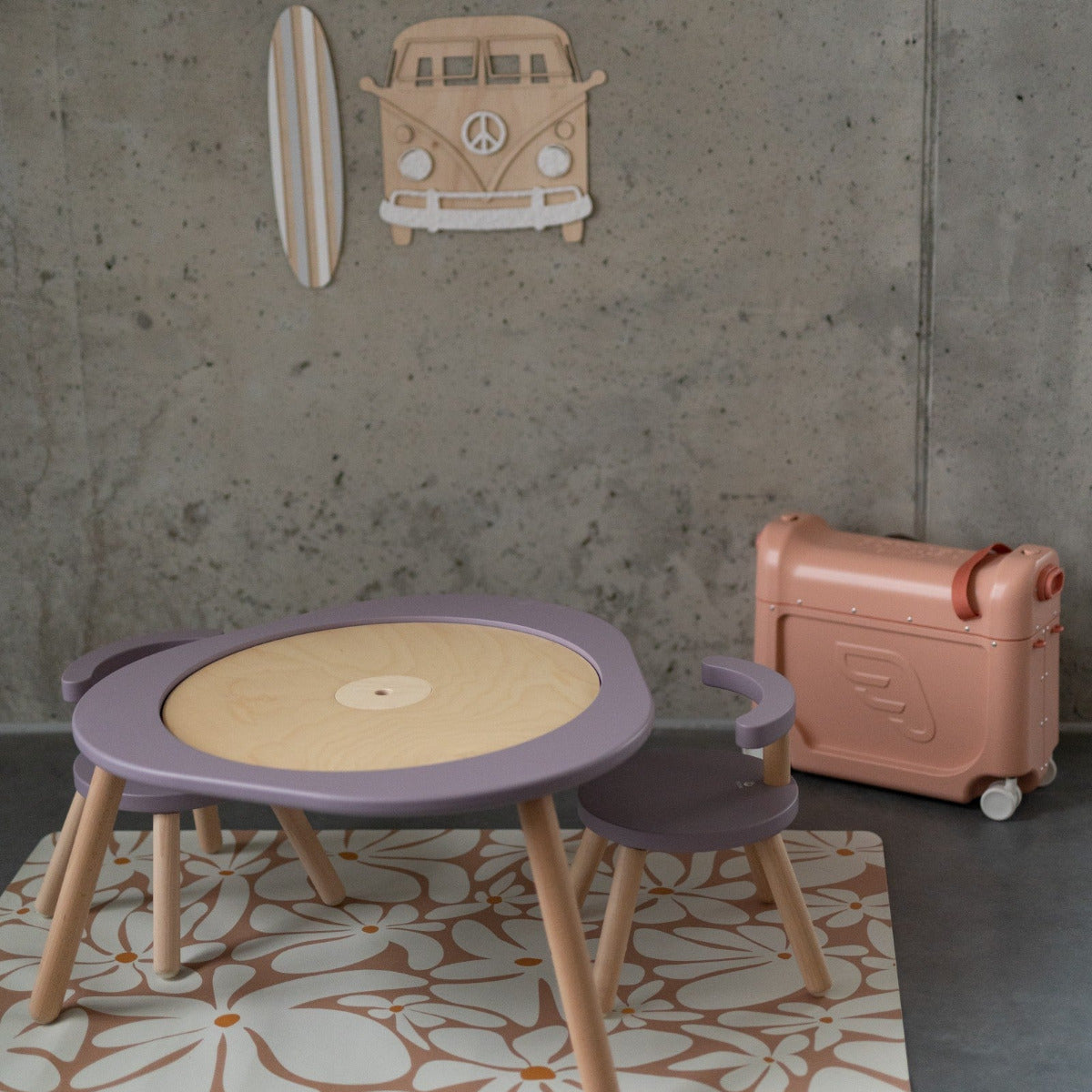 Kids Mealtime Floor Mat, Non-Slip & Waterproof - Daisy Earth