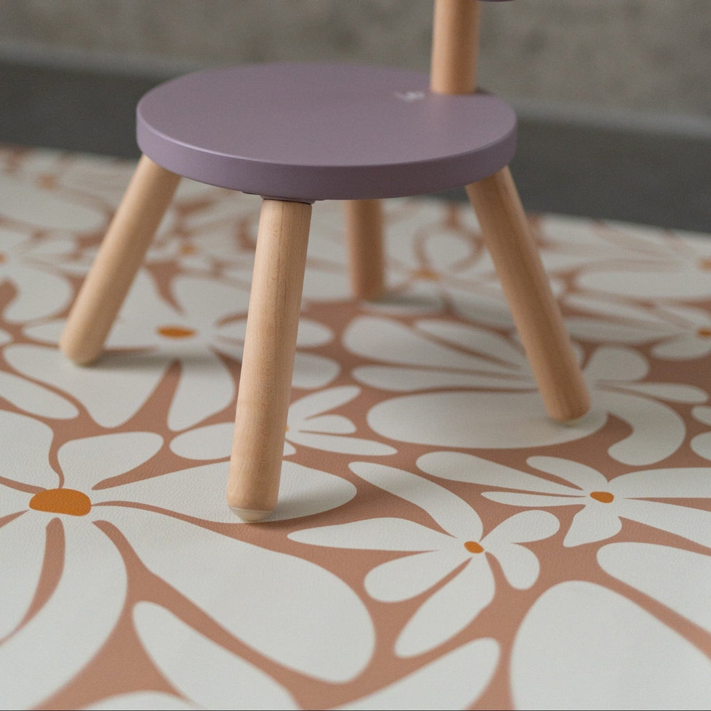 Kids Mealtime Floor Mat, Non-Slip & Waterproof - Daisy Earth