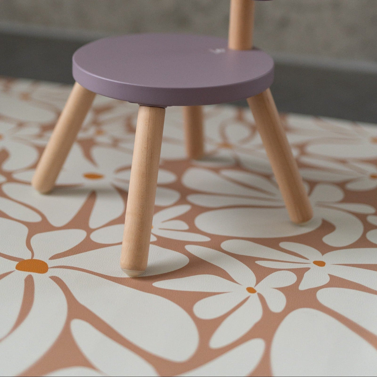 Kids Mealtime Floor Mat, Non-Slip & Waterproof - Daisy Earth