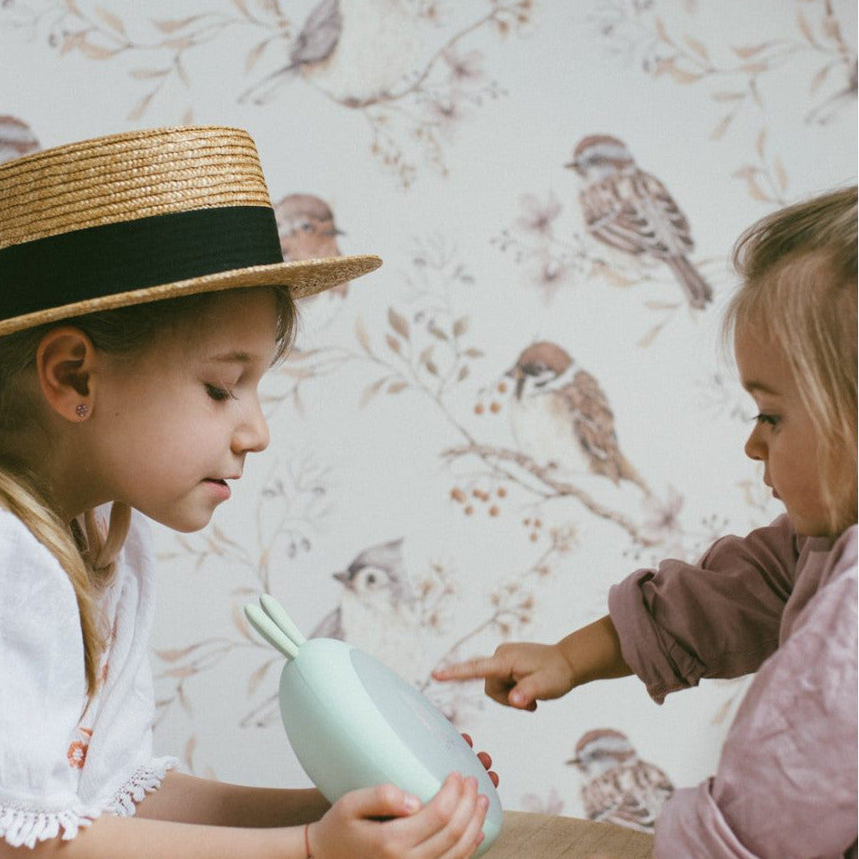 Rabbit Lamp with Alarm Clock - Green