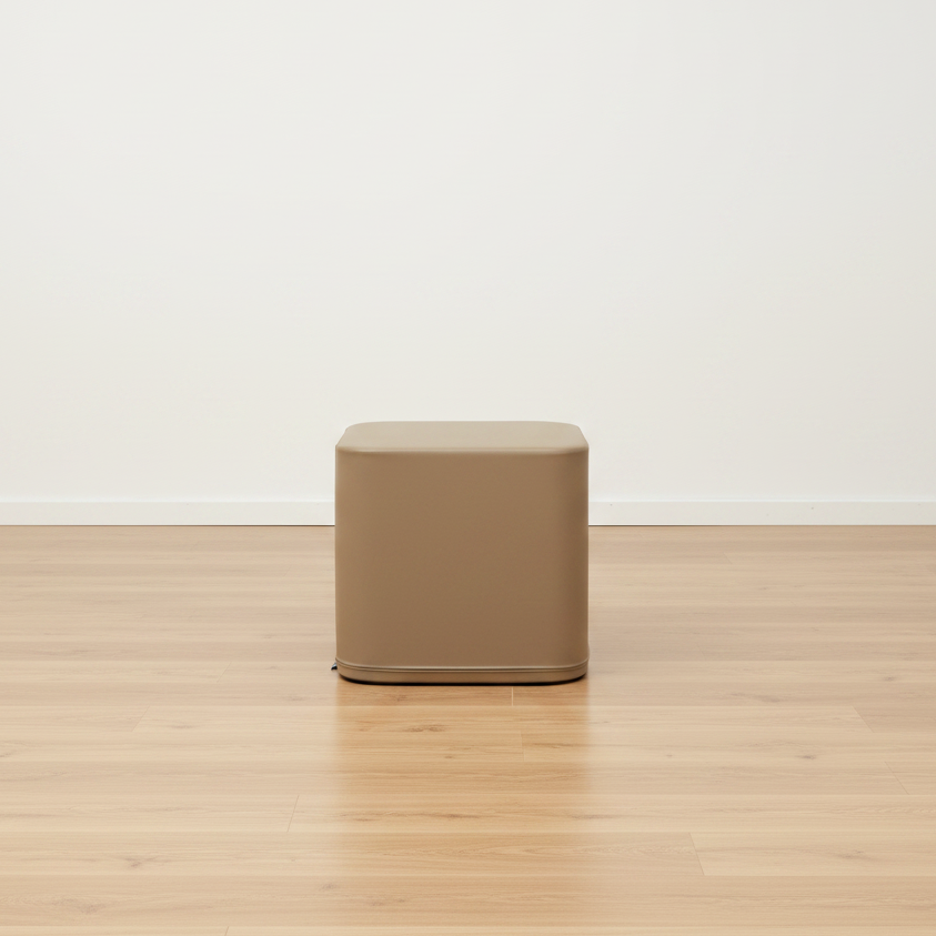 Cube -pehmorahi – beige, iso