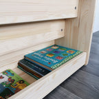 Montessori Bookshelf With Book Storage - 4 Shelves