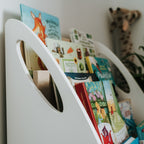 Montessori Bookshelf With Book Storage - 4 Shelves