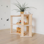 Modular Montessori Shelf Corner - 3 Shelves