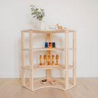 Modular Montessori Shelf Corner - 4 Shelves