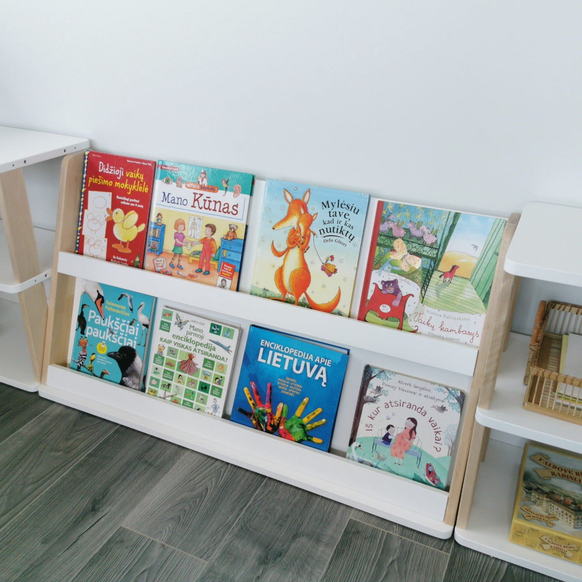 Modular Montessori Bookshelf - 2 Shelves