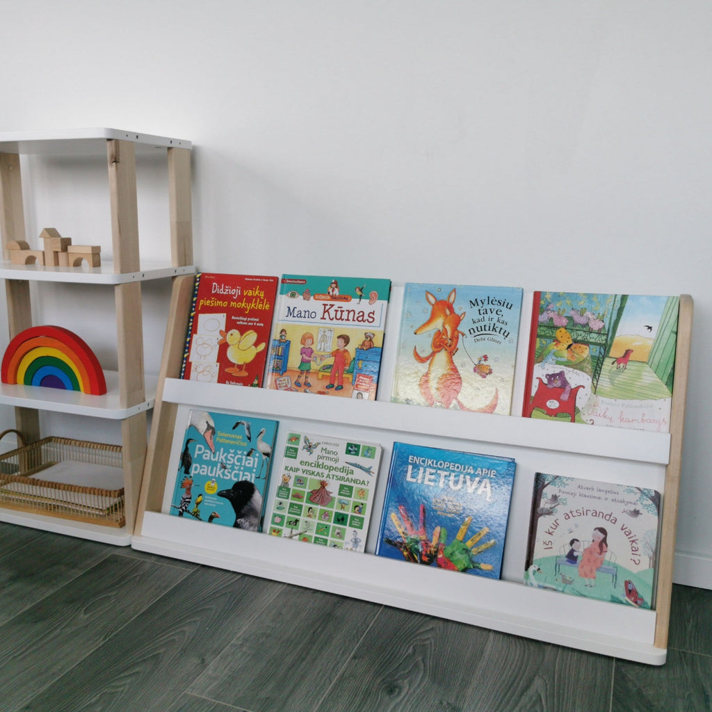 Modular Montessori Bookshelf - 2 Shelves