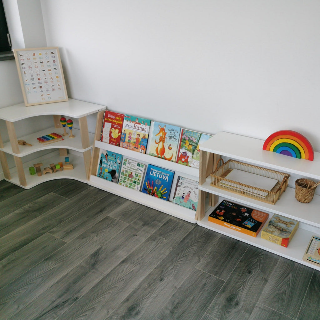 Modular Montessori Bookshelf - 2 Shelves