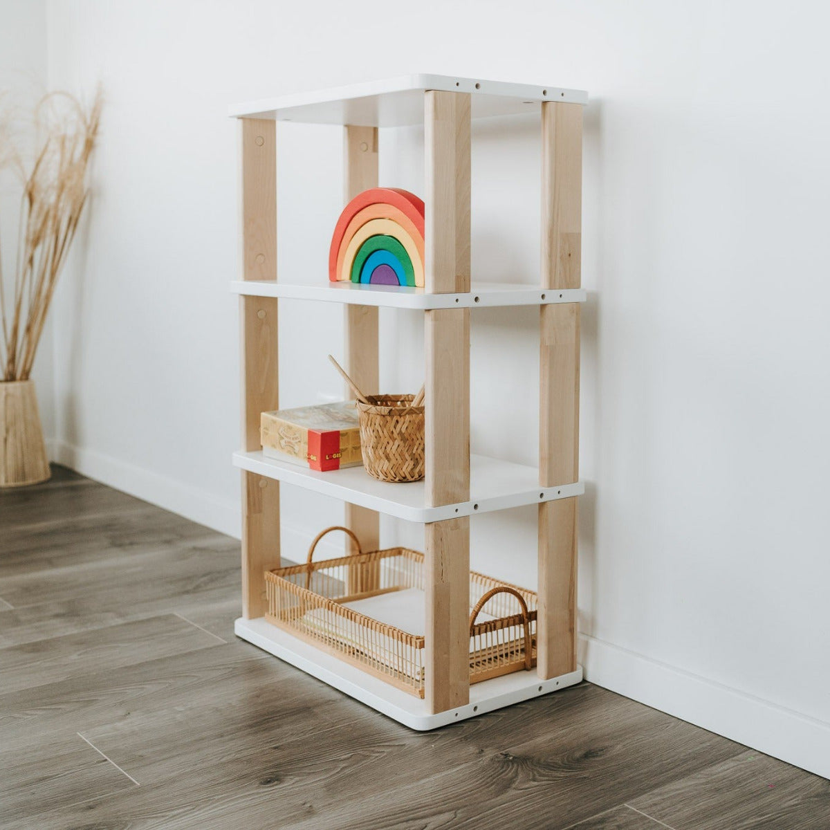 Modular Montessori Shelf Straight Mini - 4 Shelves
