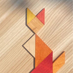 Wooden Story Tangram – Warm Color (in Storage Bag)