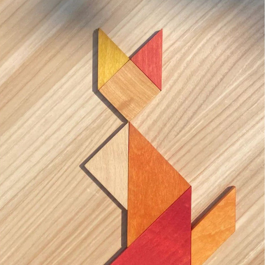 Wooden Story Tangram – Warm Color (in Storage Bag)