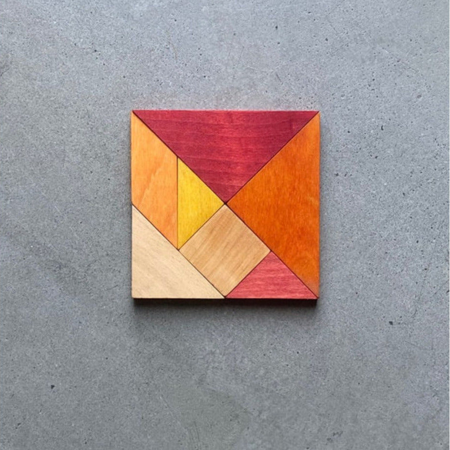 Wooden Story Tangram – Warm Color (in Storage Bag)