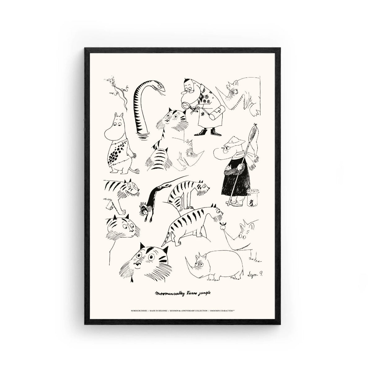Moomin Jungle Poster, 30x40 cm