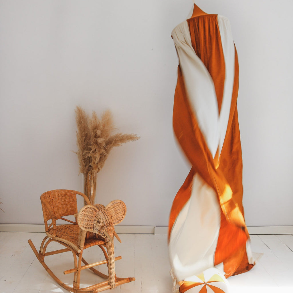 Organic Cotton and Linen Canopy - Caramel Circus