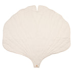 Organic Cotton and Linen Ginkgo Leaf Playmat - Caramel