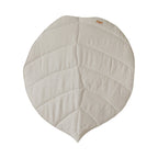 Organic Cotton and Linen Leaf Playmat - Sand