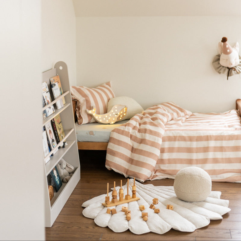 Organic Cotton and Linen Shell Playmat - Sand