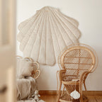 Organic Cotton and Velvet Shell Playmat - Beige