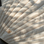 Organic Cotton and Velvet Shell Playmat - Beige