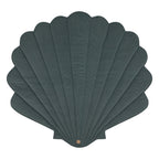 Organic Cotton and Velvet Shell Playmat - Blue